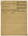 Moe Howard's 5pp. Script for a Scene With Moe, Larry & Shemp -- Entire Skit Is a Funny Double Entendre With the Stooges Playing Fashion Photographers -- Missing 1st Page -- Very Good Condition